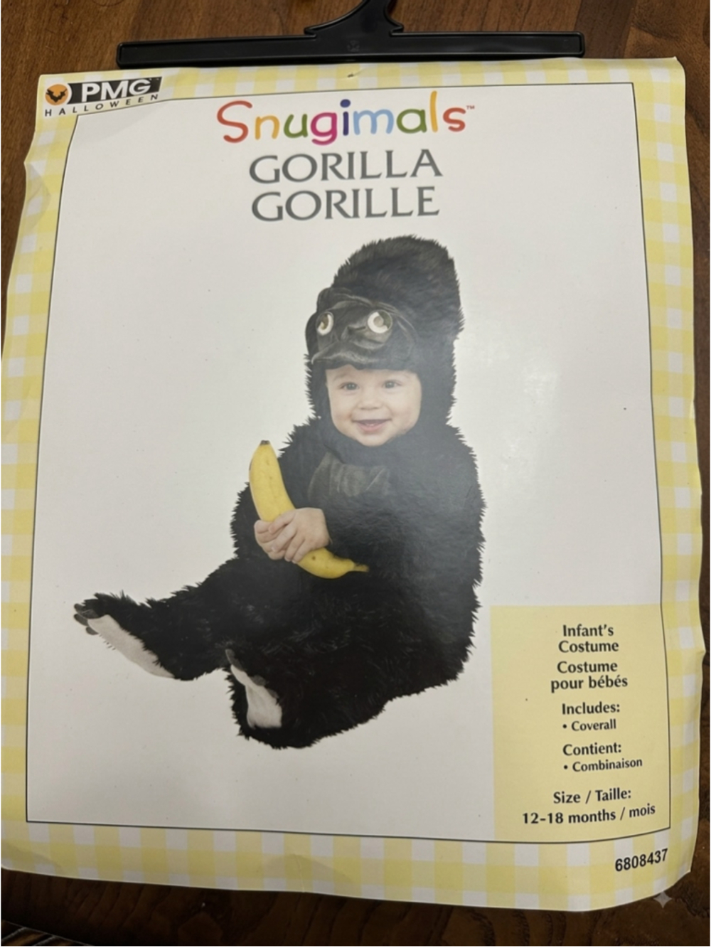 Baby Paper Magic Group Gorilla Halloween Costume One Size Black